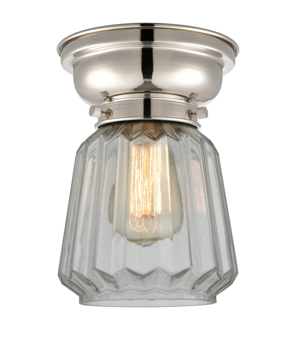 Innovations 623-1F-PN-G142-LED LED Flush Mount, Polished Nickel