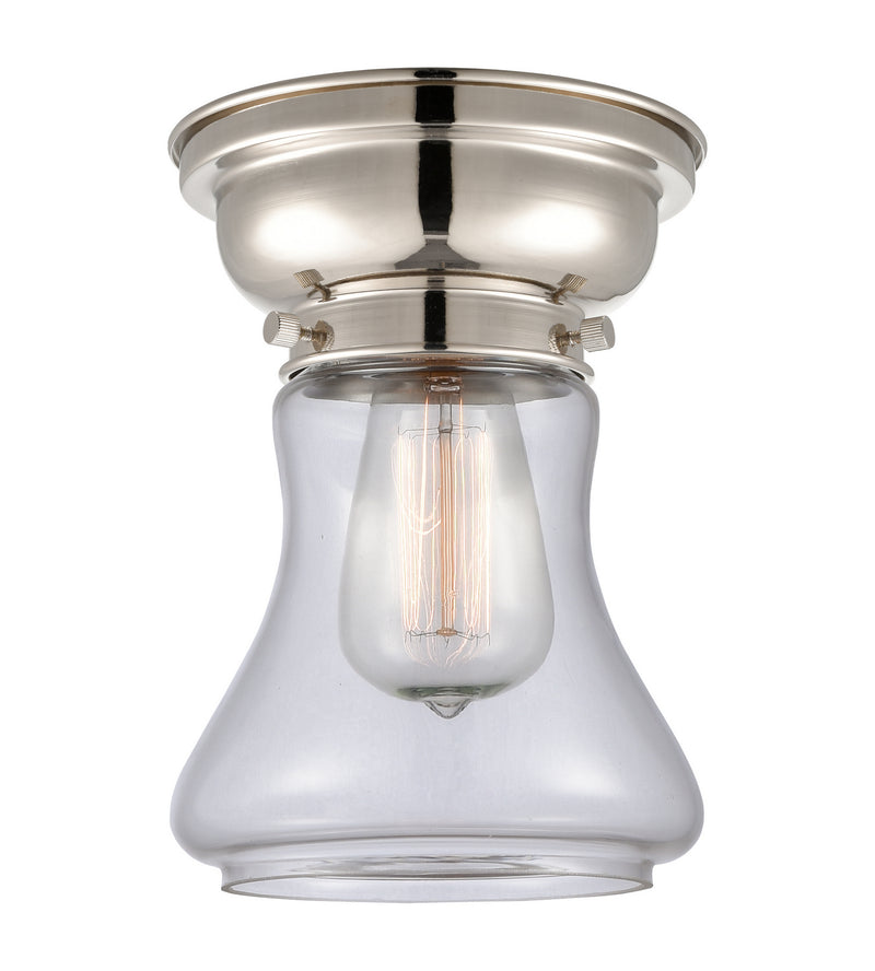 Innovations 623-1F-PN-G192 One Light Flush Mount, Polished Nickel