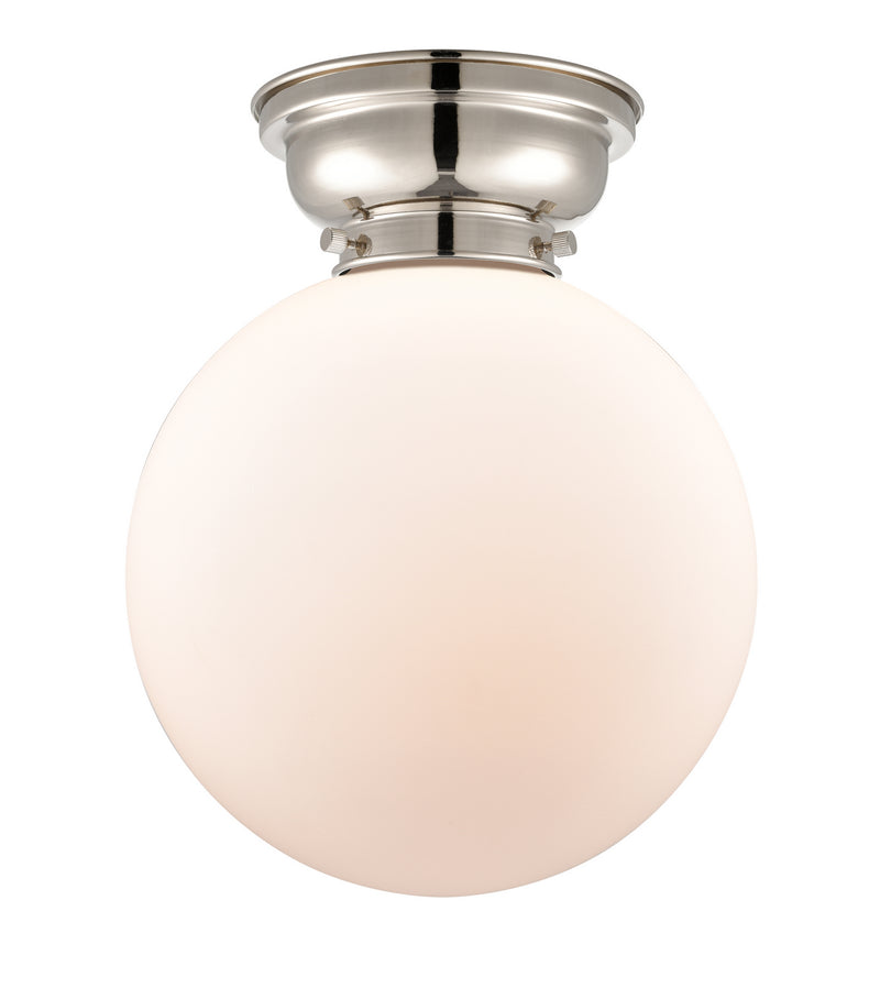 Innovations 623-1F-PN-G201-10-LED LED Flush Mount, Polished Nickel
