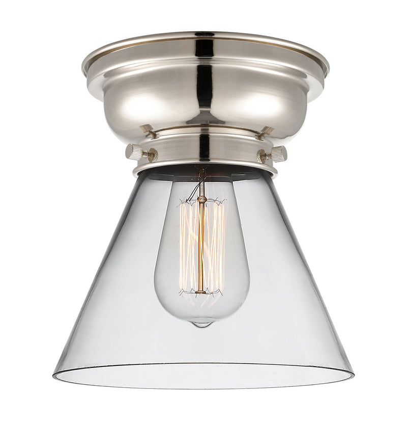 Innovations 623-1F-PN-G42 One Light Flush Mount, Polished Nickel