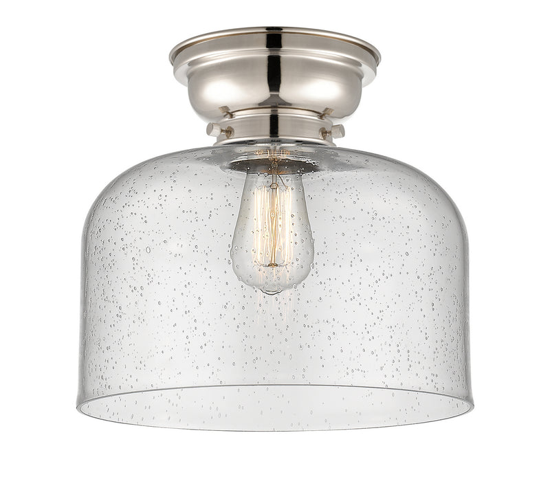 Innovations 623-1F-PN-G74-L One Light Flush Mount, Polished Nickel