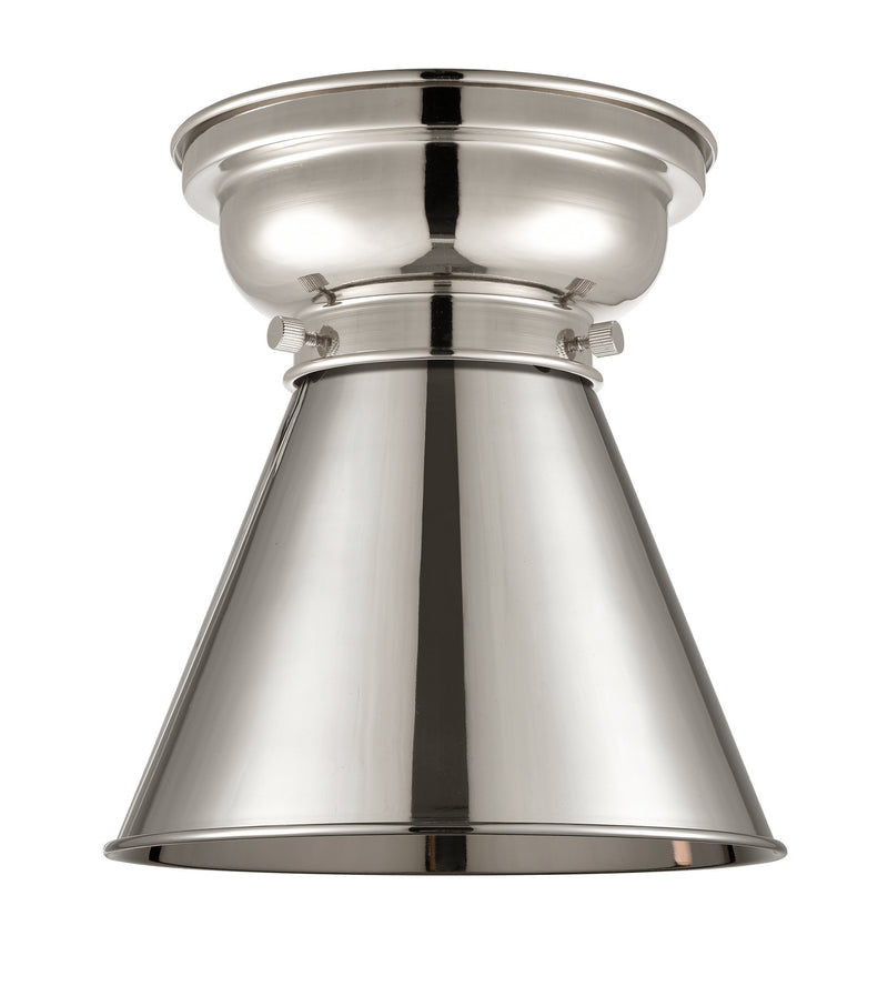 Innovations 623-1F-PN-M13-PN One Light Flush Mount, Polished Nickel
