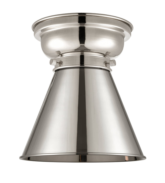 Innovations 623-1F-PN-M13-PN One Light Flush Mount, Polished Nickel
