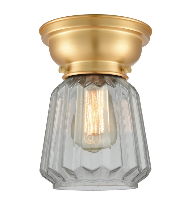 Innovations 623-1F-SG-G142-LED LED Flush Mount, Satin Gold