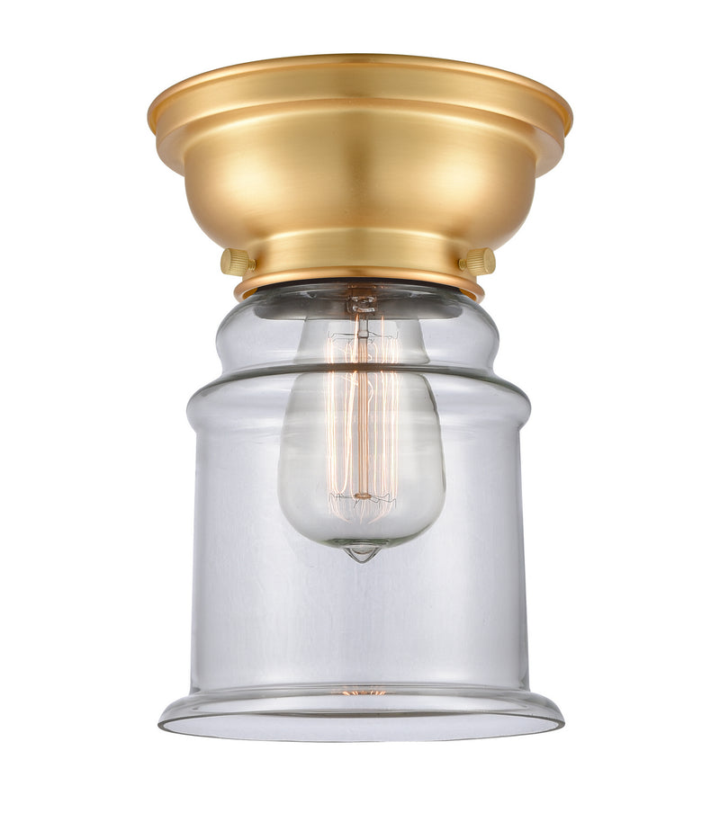 Innovations 623-1F-SG-G182 One Light Flush Mount, Satin Gold