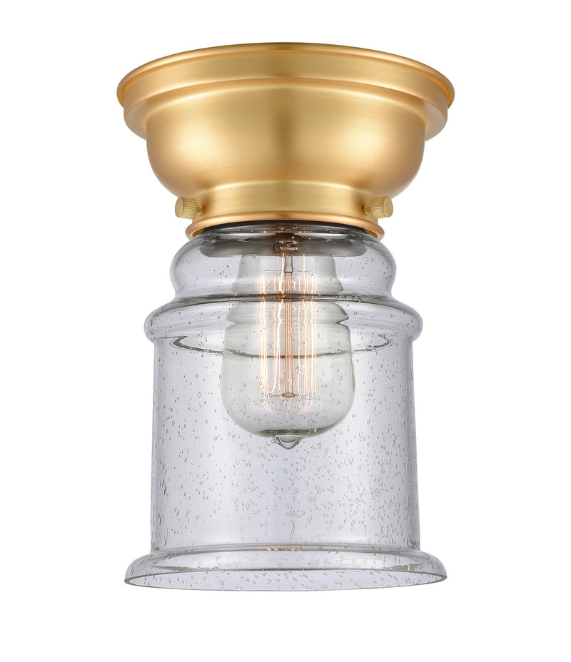 Innovations 623-1F-SG-G184 One Light Flush Mount, Satin Gold