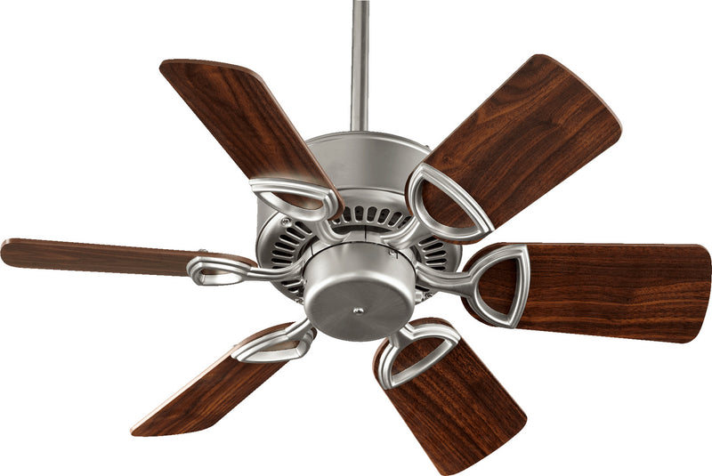 Quorum 43306-65 30" Ceiling Fan, Satin Nickel