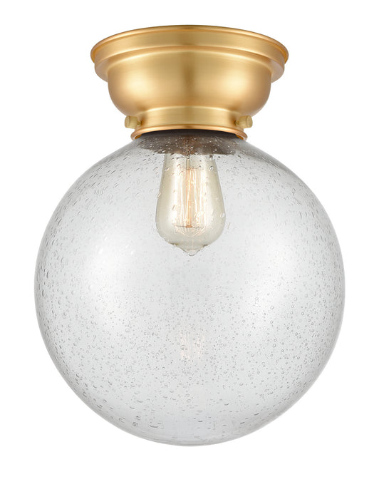 Innovations 623-1F-SG-G204-10 One Light Flush Mount, Satin Gold