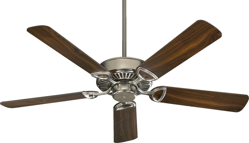 Quorum 43525-65 52" Ceiling Fan, Satin Nickel