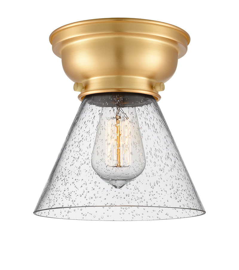 Innovations 623-1F-SG-G44 One Light Flush Mount, Satin Gold