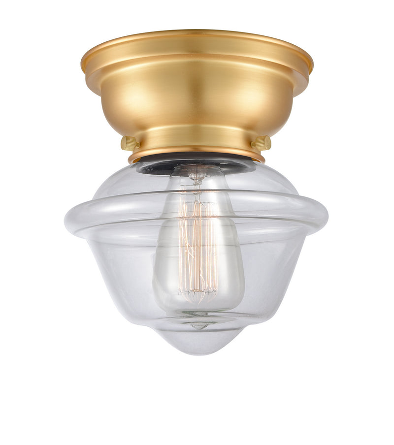 Innovations 623-1F-SG-G532 One Light Flush Mount, Satin Gold