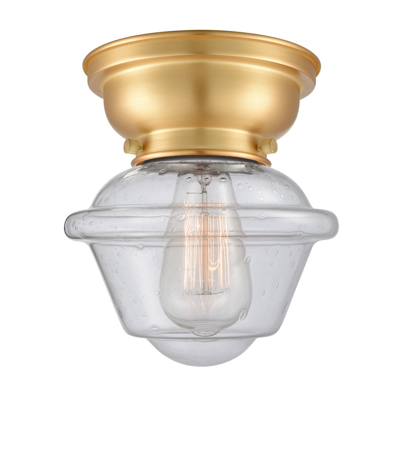 Innovations 623-1F-SG-G534 One Light Flush Mount, Satin Gold
