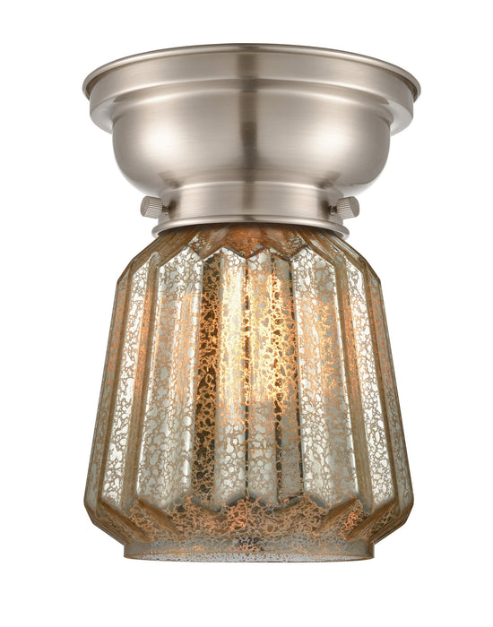 Innovations 623-1F-SN-G146 One Light Flush Mount, Brushed Satin Nickel