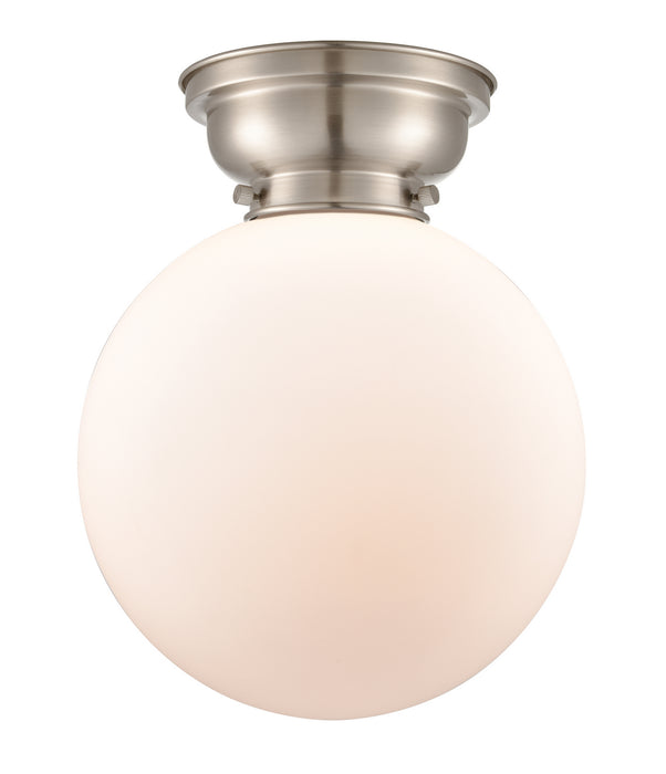 Innovations 623-1F-SN-G201-10 One Light Flush Mount, Brushed Satin Nickel
