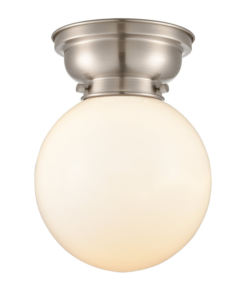 Innovations 623-1F-SN-G201-8-LED LED Flush Mount, Brushed Satin Nickel