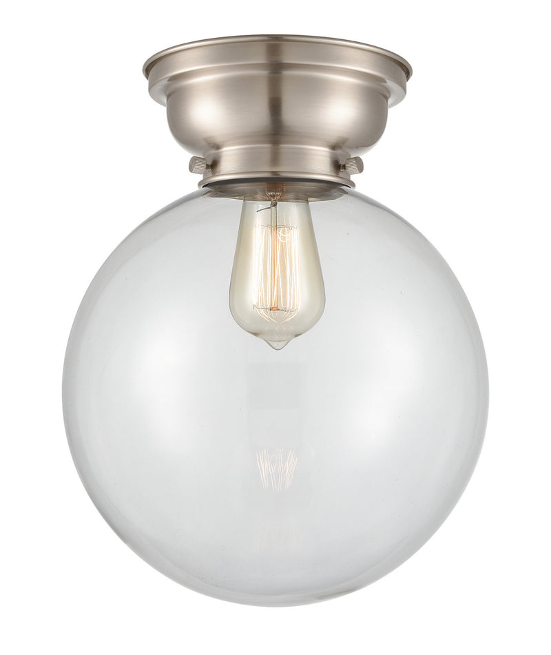 Innovations 623-1F-SN-G202-10-LED LED Flush Mount, Brushed Satin Nickel