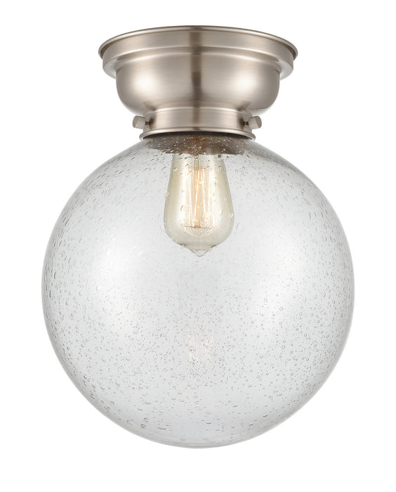 Innovations 623-1F-SN-G204-10 One Light Flush Mount, Brushed Satin Nickel