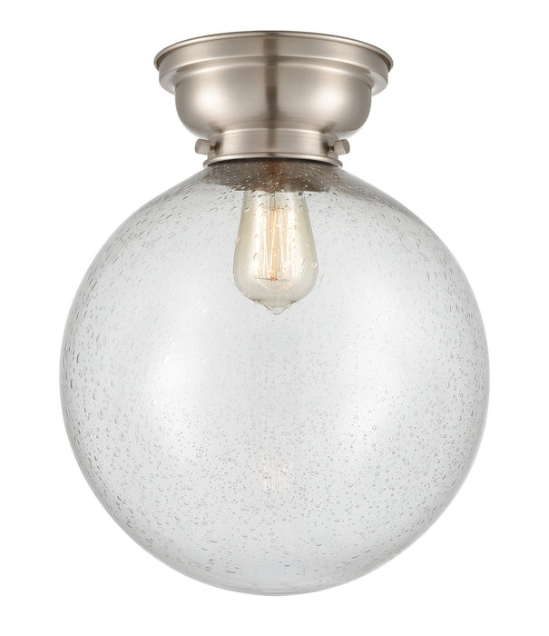 Innovations 623-1F-SN-G204-12 One Light Flush Mount, Brushed Satin Nickel