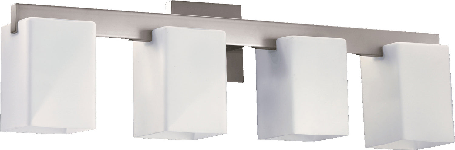Quorum 5076-4-65 Four Light Vanity, Satin Nickel