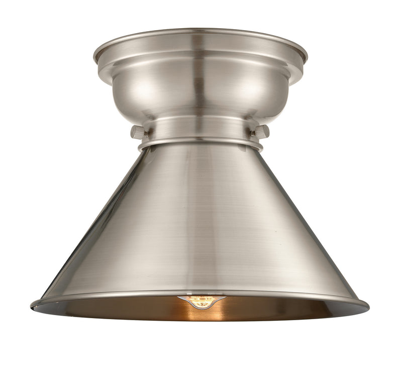 Innovations 623-1F-SN-M10-SN One Light Flush Mount, Brushed Satin Nickel