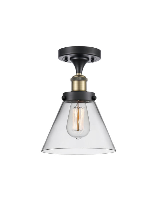 Innovations 916-1C-BAB-G42-LED LED Semi-Flush Mount, Black Antique Brass