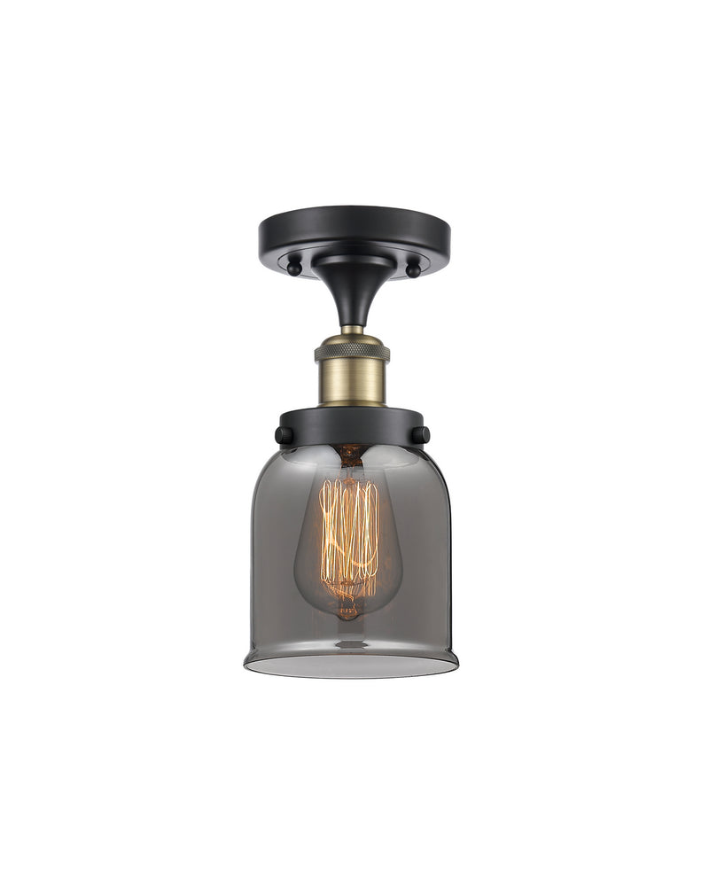 Innovations 916-1C-BAB-G53 One Light Semi-Flush Mount, Black Antique Brass
