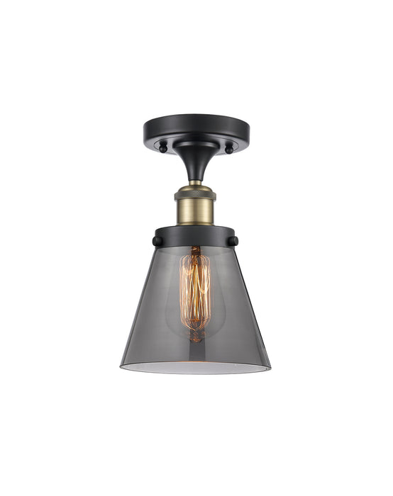 Innovations 916-1C-BAB-G63-LED LED Semi-Flush Mount, Black Antique Brass