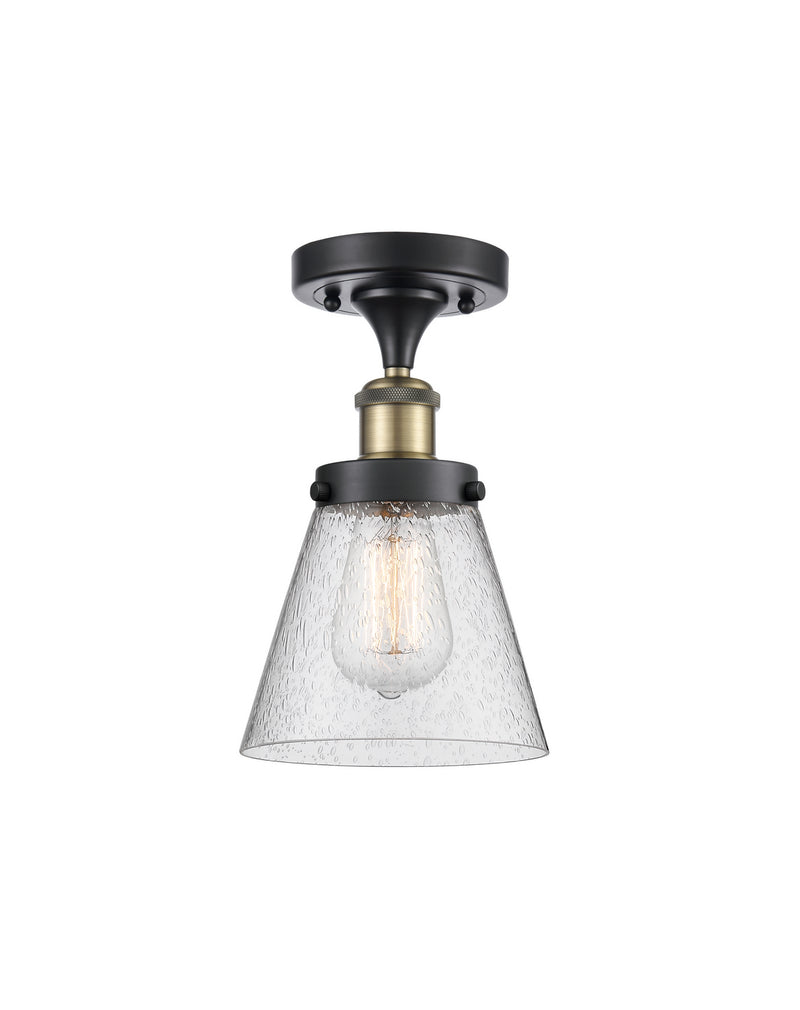 Innovations 916-1C-BAB-G64-LED LED Semi-Flush Mount, Black Antique Brass