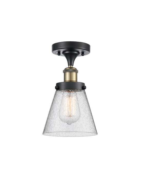 Innovations 916-1C-BAB-G64-LED LED Semi-Flush Mount, Black Antique Brass