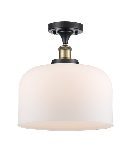 Innovations 916-1C-BAB-G71-L-LED LED Semi-Flush Mount, Black Antique Brass