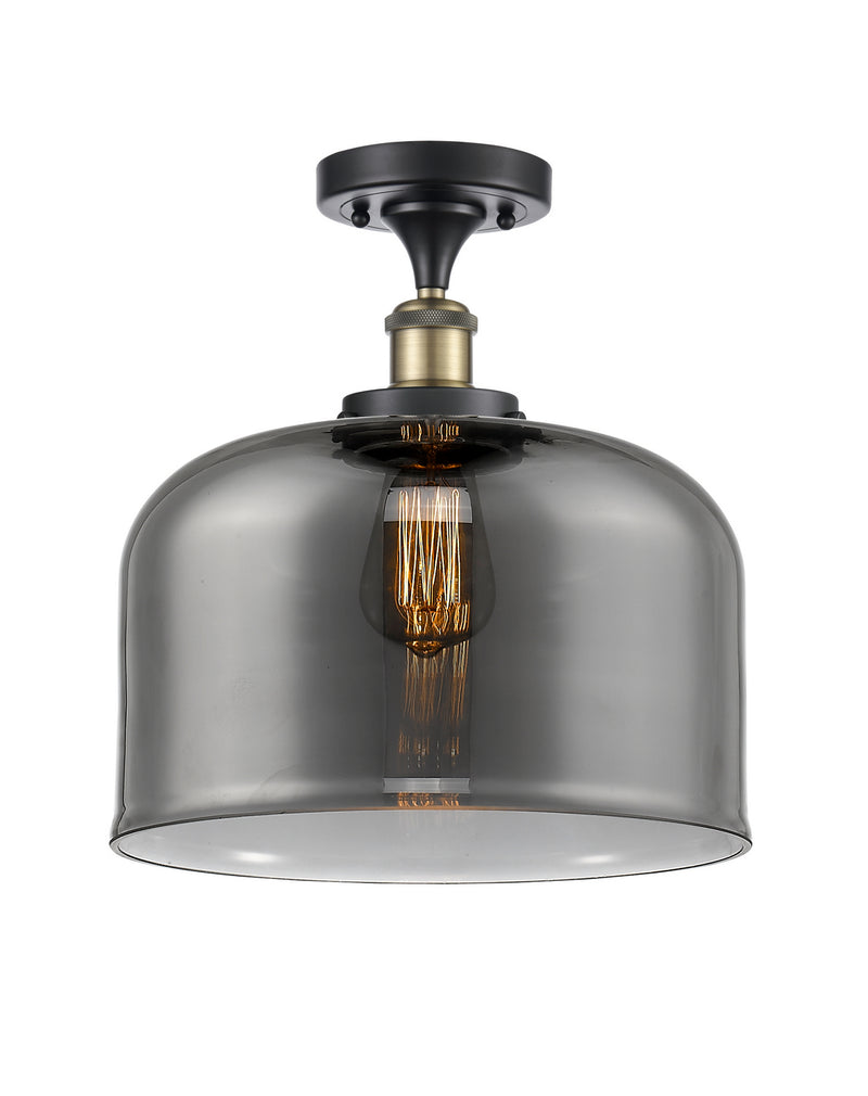 Innovations 916-1C-BAB-G73-L-LED LED Semi-Flush Mount, Black Antique Brass