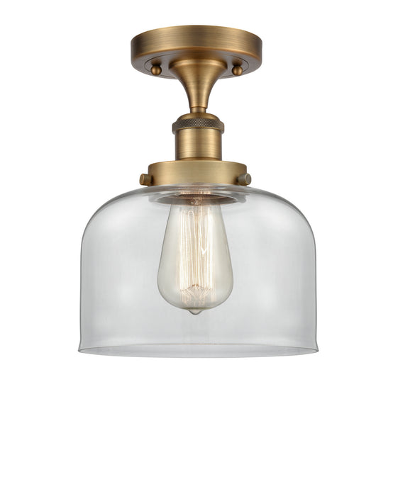 Innovations 916-1C-BB-G72 One Light Semi-Flush Mount, Brushed Brass
