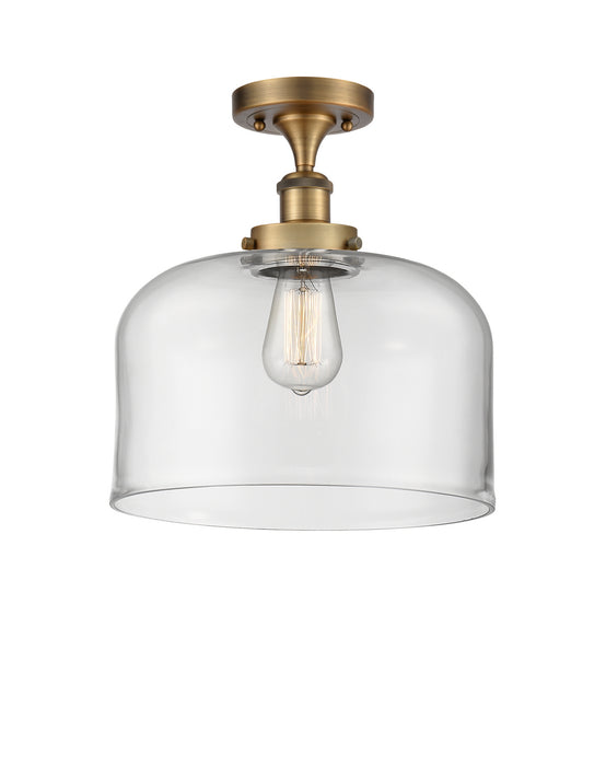 Innovations 916-1C-BB-G72-L-LED LED Semi-Flush Mount, Brushed Brass