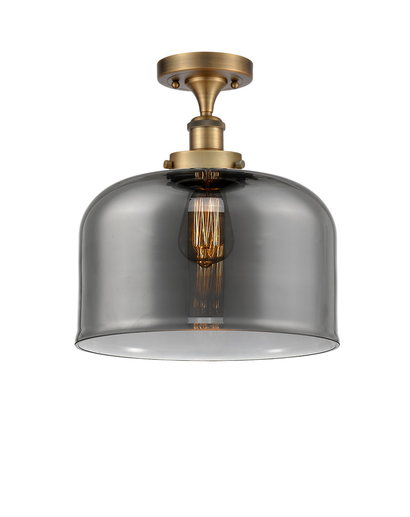 Innovations 916-1C-BB-G73-L-LED LED Semi-Flush Mount, Brushed Brass
