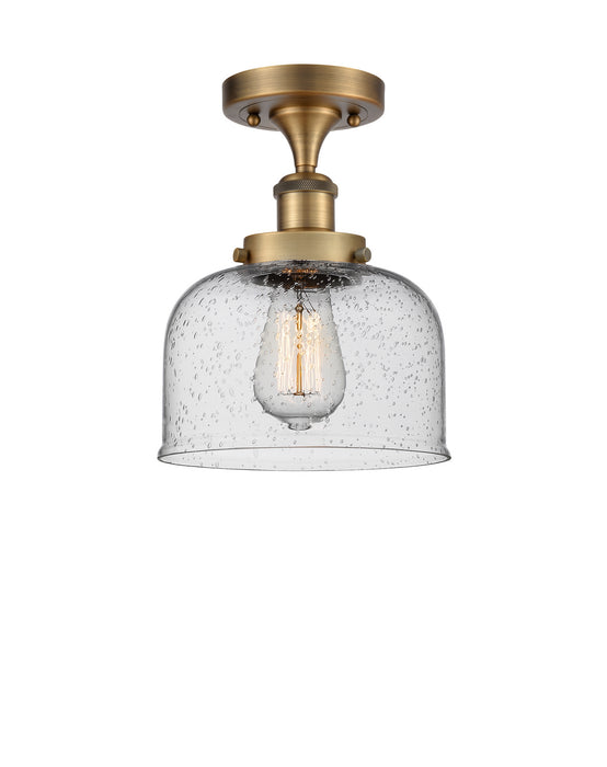 Innovations 916-1C-BB-G74-LED LED Semi-Flush Mount, Brushed Brass