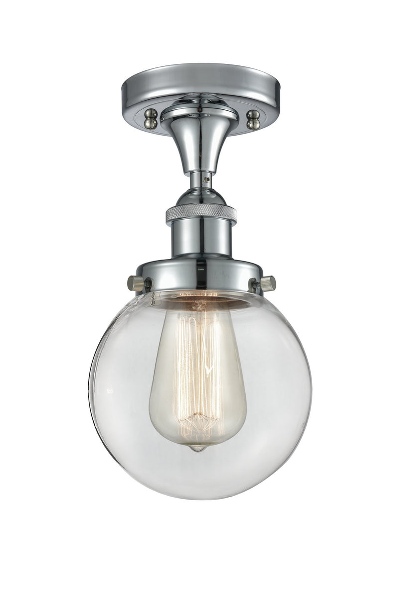 Innovations 916-1C-PC-G202-6-LED LED Semi-Flush Mount, Polished Chrome