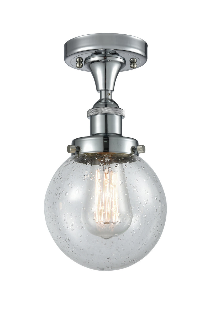 Innovations 916-1C-PC-G204-6 One Light Semi-Flush Mount, Polished Chrome
