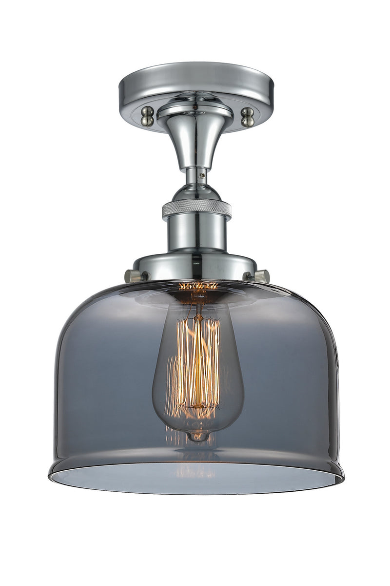 Innovations 916-1C-PC-G73 One Light Semi-Flush Mount, Polished Chrome
