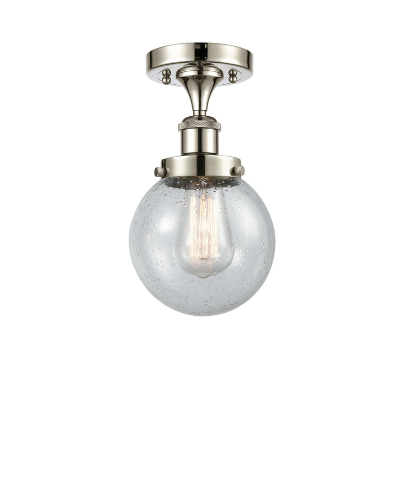 Innovations 916-1C-PN-G204-6 One Light Semi-Flush Mount, Polished Nickel