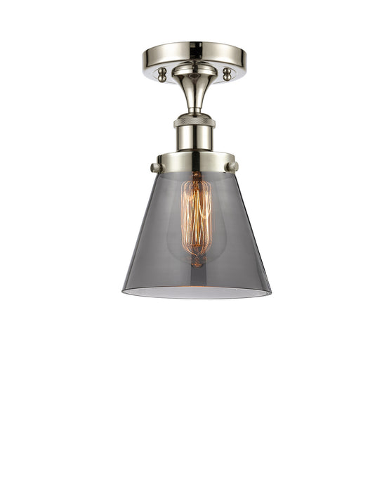 Innovations 916-1C-PN-G63 One Light Semi-Flush Mount, Polished Nickel