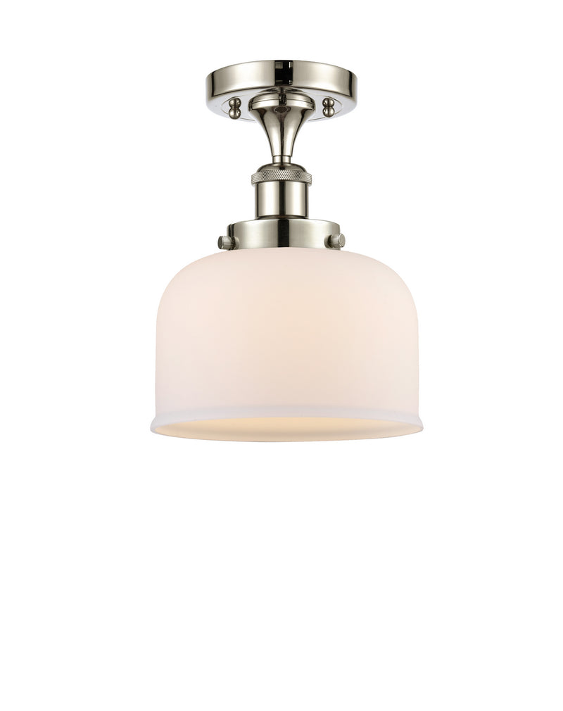 Innovations 916-1C-PN-G71 One Light Semi-Flush Mount, Polished Nickel