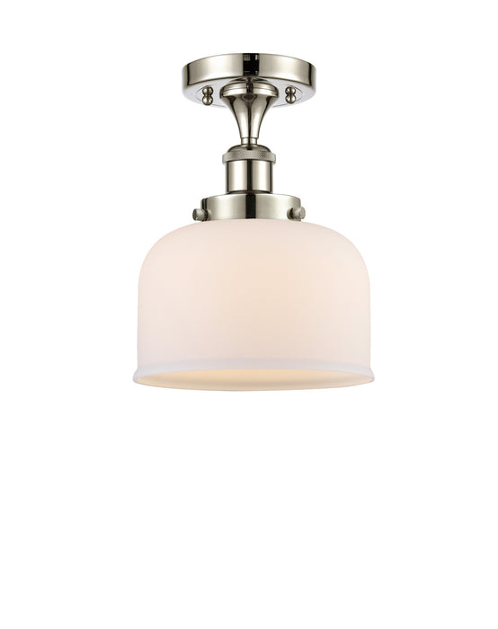 Innovations 916-1C-PN-G71 One Light Semi-Flush Mount, Polished Nickel
