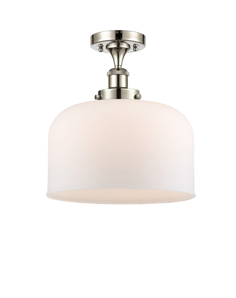 Innovations 916-1C-PN-G71-L One Light Semi-Flush Mount, Polished Nickel