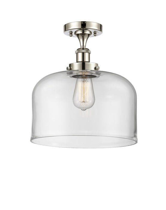Innovations 916-1C-PN-G72-L One Light Semi-Flush Mount, Polished Nickel