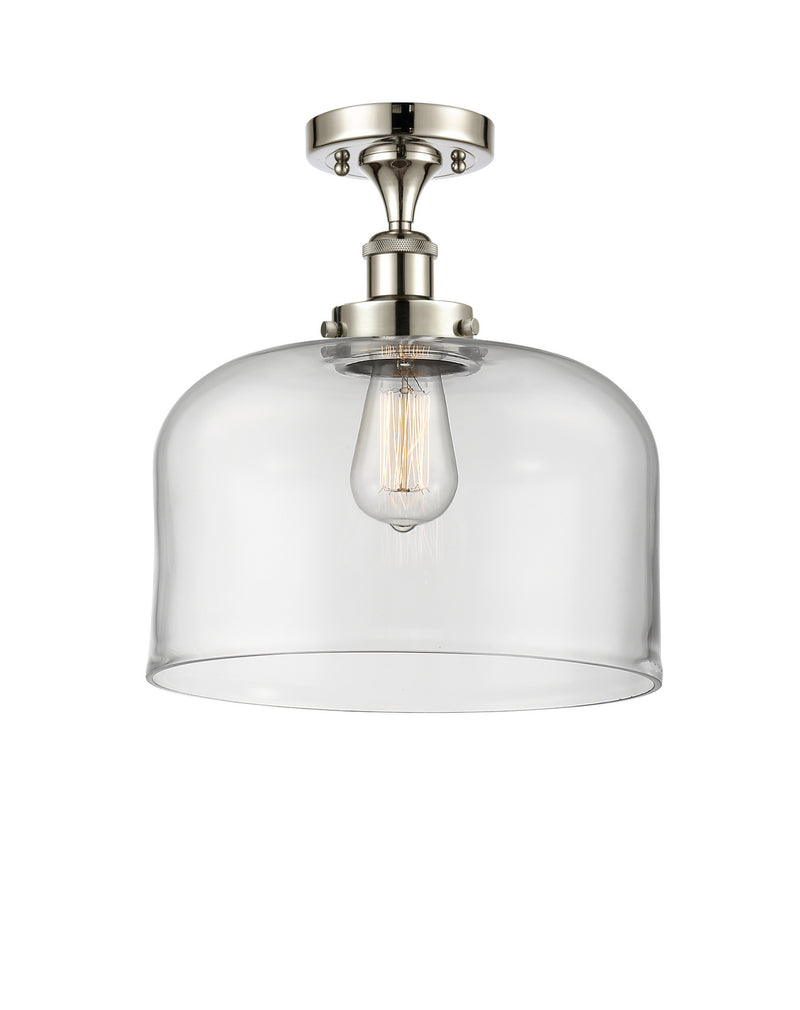 Innovations 916-1C-PN-G72-L-LED LED Semi-Flush Mount, Polished Nickel