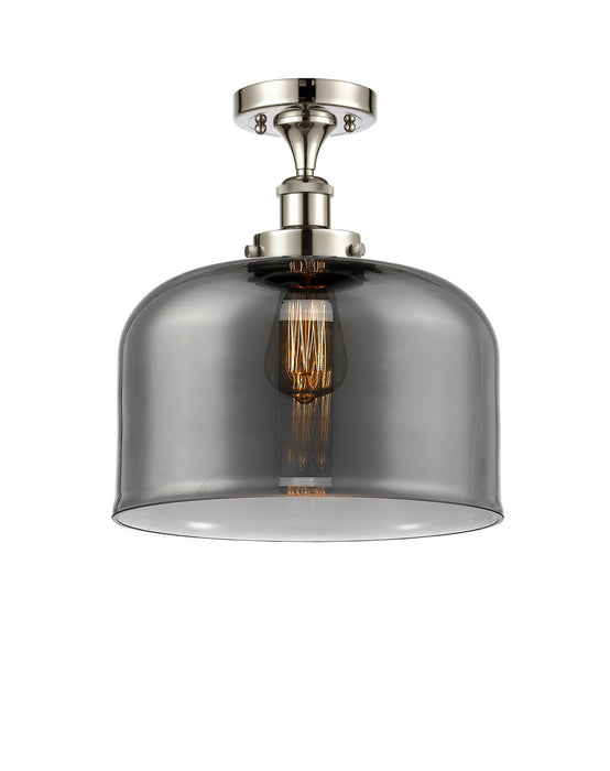 Innovations 916-1C-PN-G73-L One Light Semi-Flush Mount, Polished Nickel