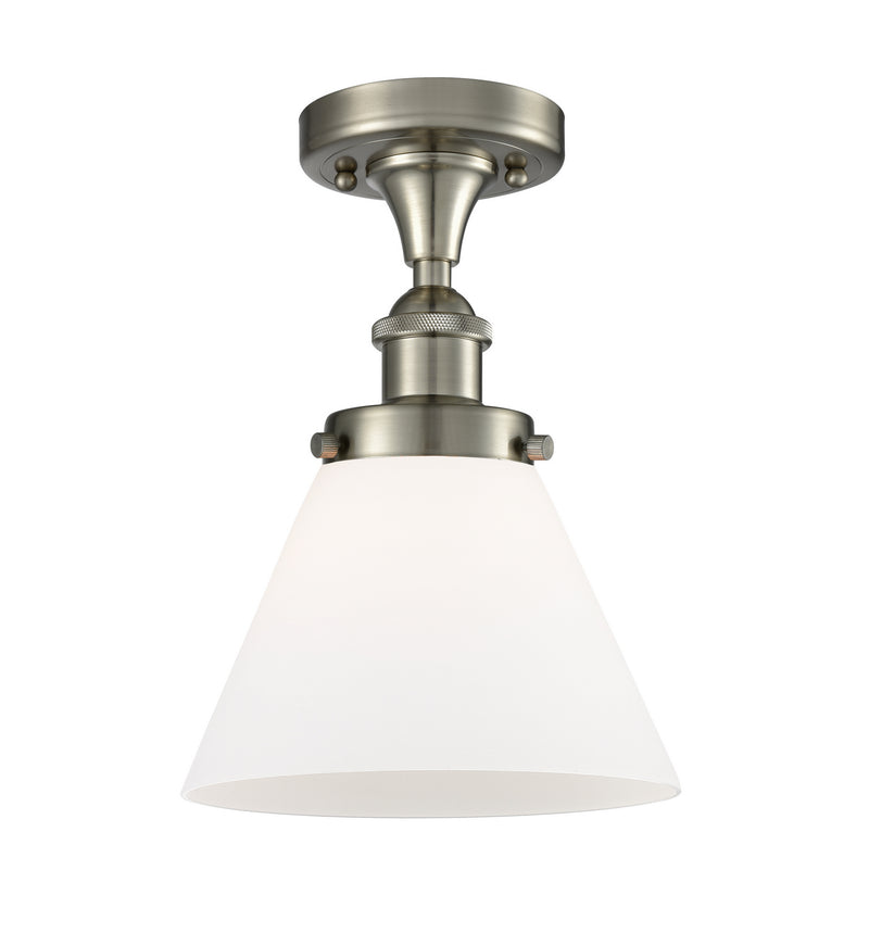 Innovations 916-1C-SN-G41 One Light Semi-Flush Mount, Brushed Satin Nickel