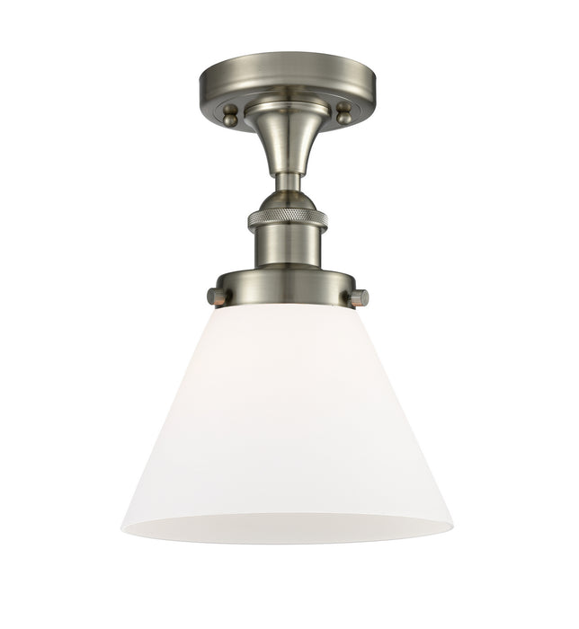 Innovations 916-1C-SN-G41 One Light Semi-Flush Mount, Brushed Satin Nickel