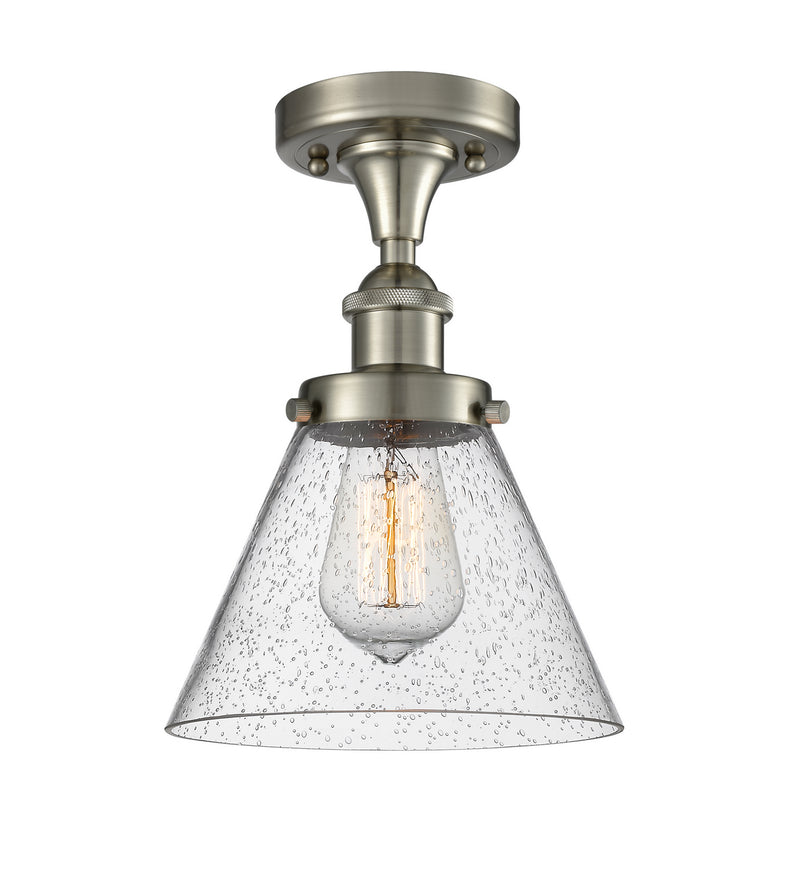 Innovations 916-1C-SN-G44-LED LED Semi-Flush Mount, Brushed Satin Nickel