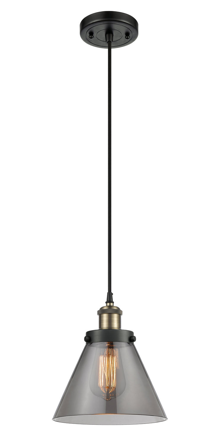 Innovations 916-1P-BAB-G43 One Light Mini Pendant, Black Antique Brass